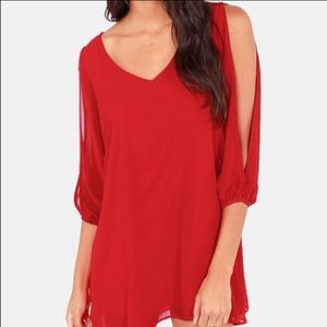 Lulu's red shift dress